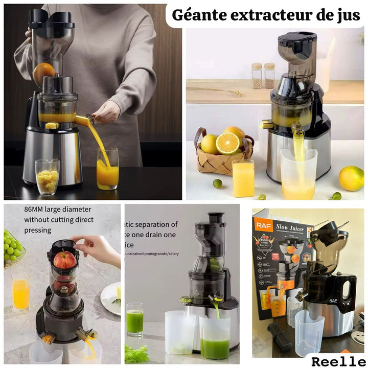 GÉANT EXTRACTEUR DE JUS ( Réduction 50% + Livraison GRATUITE )