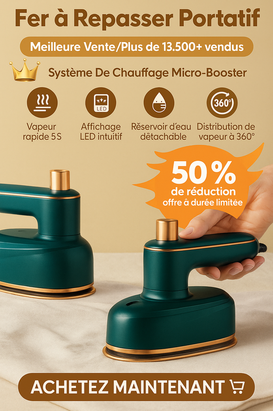 MINI FER A REPASSER PORTATIF